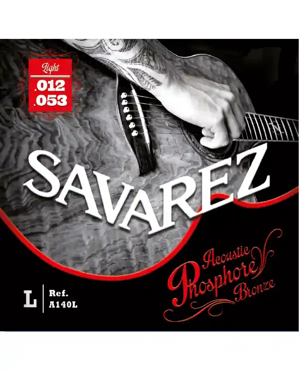 Nouveauté SAVAREZ A140L ACOUSTIC PHOS. BRONZE JEU DE CORDES GUITARE FOLK 12-53