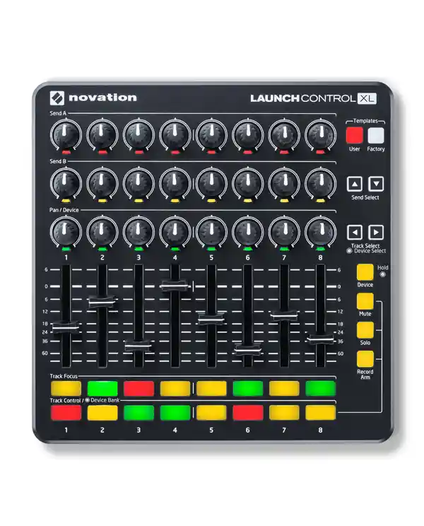 NOVATION LAUNCH-CONTROL-XL-B CONTROLEUR 24 POTS, 8 FADERS ET 16 PADS Certifié