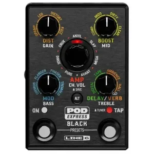 Top Vente LINE 6 POD EXPRESS BLACK PEDALE AMPLI ET MULTI-EFFETS POUR GUITARE