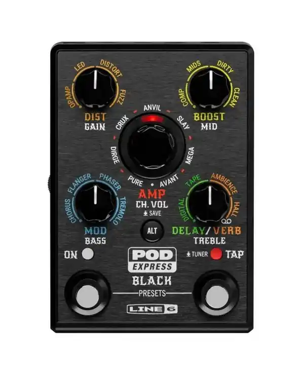 Top Vente LINE 6 POD EXPRESS BLACK PEDALE AMPLI ET MULTI-EFFETS POUR GUITARE