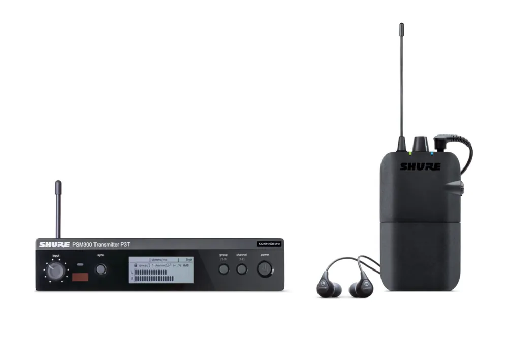 Commander Maintenant Shure PSM300 Wireless In-Ear System w/SE112-GR Earphones (J13)
