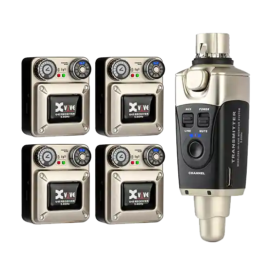 Xvive Audio U45 Wireless In-Ear System with 4 Receivers Commande En Gros