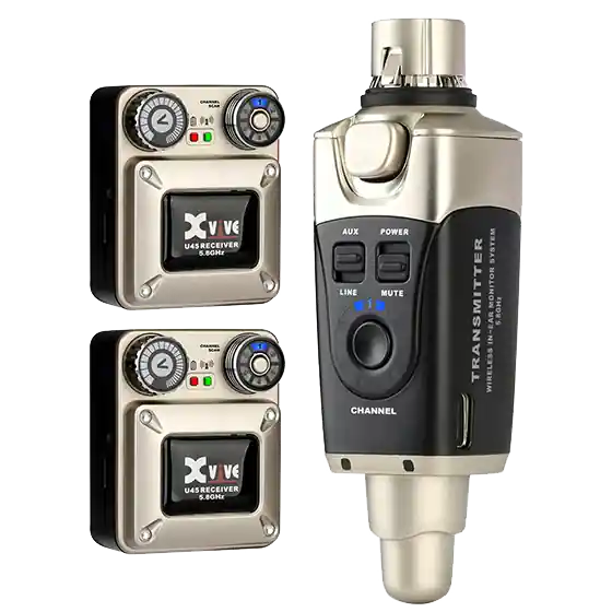 Xvive Audio U45 Wireless In-Ear System with 2 Receivers Prix Réduit