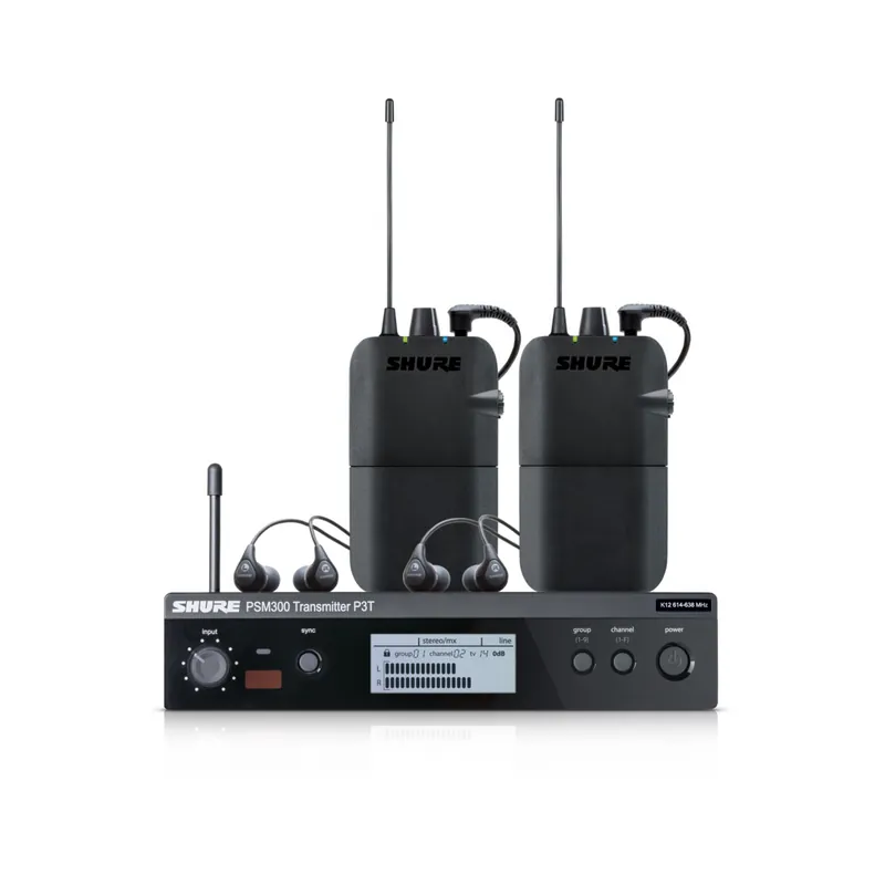 Seulement Aujourd'hui Shure PSM300 Dual Monitor System with 2x SE112-GR (G20)