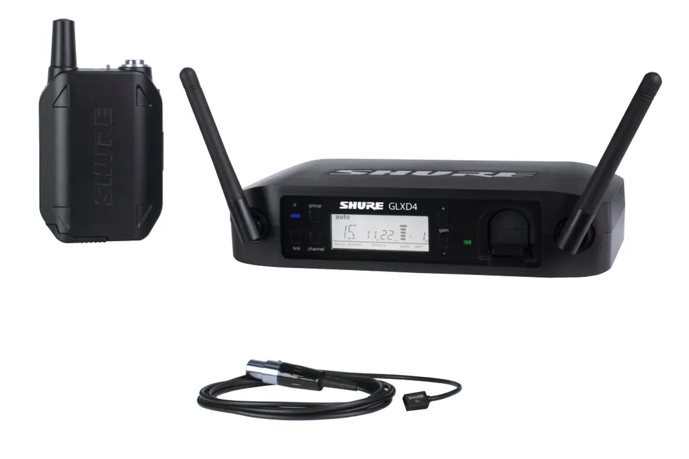 Offre Exclusive Shure GLXD14 Digital Wireless Lavalier System w/WL93 Omni Lavalier Mic