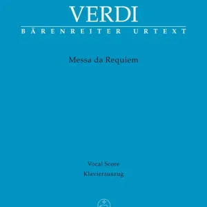 Meilleure Vente Baerenreiter Verlag Messa da Requiem - Verdi/Uvietta - Vocal Score - Book