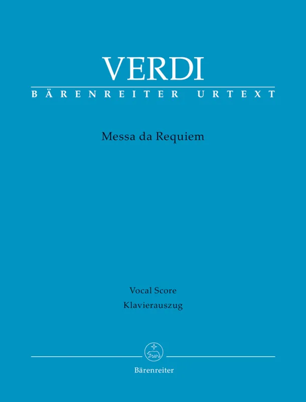 Meilleure Vente Baerenreiter Verlag Messa da Requiem - Verdi/Uvietta - Vocal Score - Book