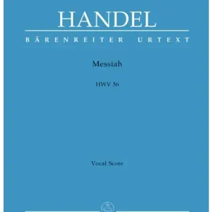 Remise Baerenreiter Verlag Messiah HWV 56 - Handel - Vocal Score - Book