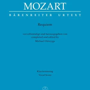 Petit Prix Baerenreiter Verlag Requiem - Mozart/Ostrzyga - Vocal Score - Book