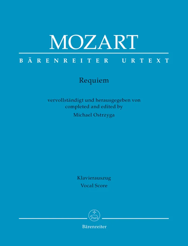 Petit Prix Baerenreiter Verlag Requiem - Mozart/Ostrzyga - Vocal Score - Book