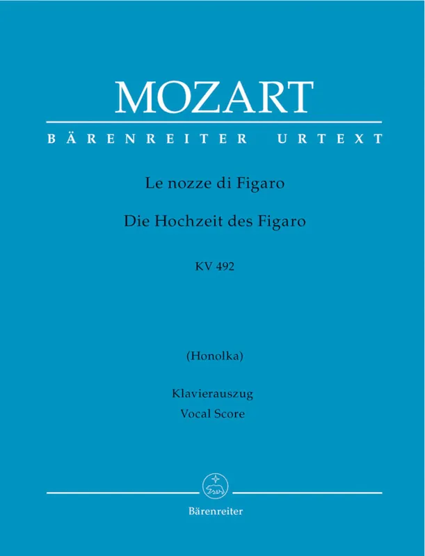 Achetez Aujourd'hui Baerenreiter Verlag The Marriage of Figaro K. 492 - Mozart/Finscher - Vocal Score - Book