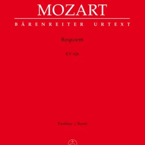 Acheter En Ligne Baerenreiter Verlag Requiem K. 626 - Mozart/Sussmayr/Nowak - Full Score - Book