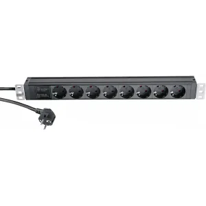 K&M 28673 MULTIPRISE RACKABLE 19" 230V / 8 PRISES Pas Cher