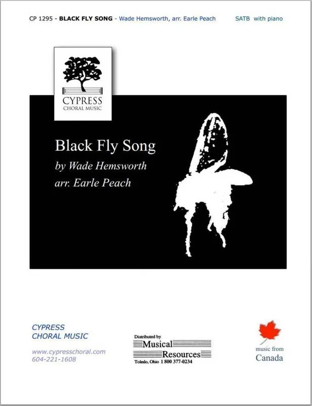 Acheter Direct Cypress Choral Music Black Fly Song - Hemsworth/Peach - SATB