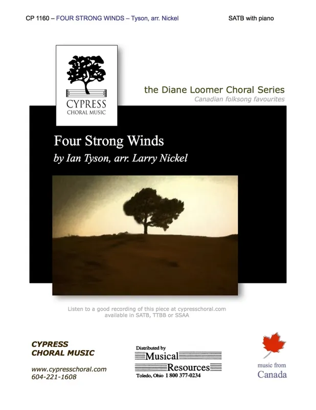 Satisfait Ou Remboursé Cypress Choral Music Four Strong Winds - Tyson/Nickel - SATB