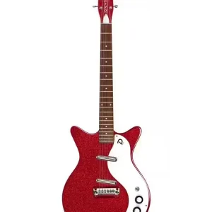DANELECTRO 59M NOS+ RED METALFLAKE GUITARE ELECTRIQUE ROUGE Offre Spéciale