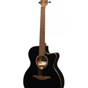 LAG T118ABCE-BLK "TRAMONTANE" GUITARE FOLK ELECTRO BEVEL AUDIT. NOIRE Promotion Saisonnière
