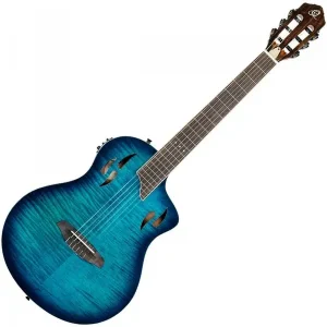 Soldes ORTEGA RTPDLX-FMA "TOURPLAYER DELUXE" GUITARE CLASSIQUE ELECTRO BLEUE