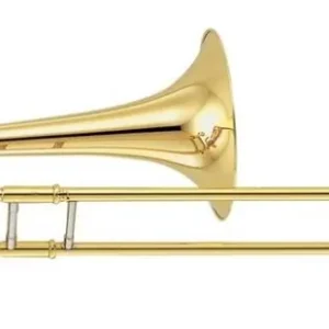 Yamaha Band Semi-Open Wrap Bass Trombone with F Attachment - Gold Brass Lacquer Réduction
