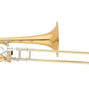 S. E. Shires Q Series Bass Trombone with F/Gb Dual Axial Flow Valve - Gold Brass Bell Usine Directe