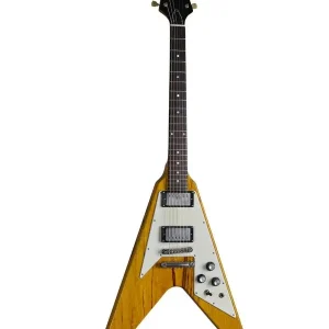 MAYBACH JETWING K VINTAGE HONEY AGED GUITARE "FLYING V" EN KORINA Top Vente