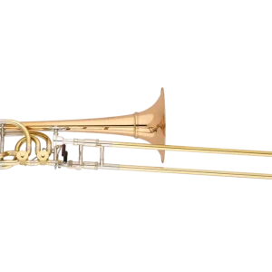 S. E. Shires Vintage Elkhart Bass Trombone with 9.5‘‘ Red Brass Bell and Independent Rotary Valves Offre Exclusive