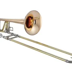 Usine Directe XO Professional Brass 1236RL-O Bb/F Rotary Trombone .547‘‘, Open Wrap, Rose Brass Bell