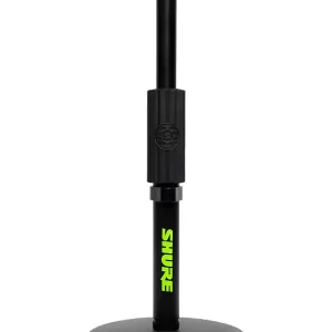 Usine Directe SHURE BY GATOR SH-DESKTOP1 SUPPORT MICRO DE TABLE BASSE RONDE 25-38cm
