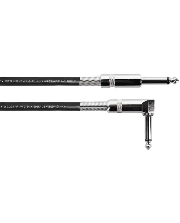 CORDIAL EI6PR "ELEMENTS" CABLE JACK MALE / JACK MALE 90° MONO - 6m Authentique