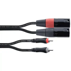 Offre Du Jour CORDIAL EU1MC "ELEMENTS" CABLE 2 RCA/2 XLR MALE - 3m