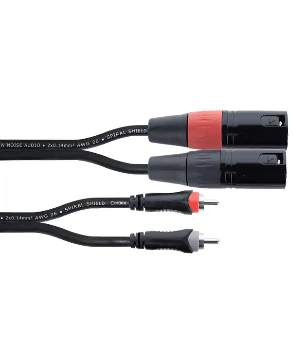 Offre Du Jour CORDIAL EU1MC "ELEMENTS" CABLE 2 RCA/2 XLR MALE - 3m