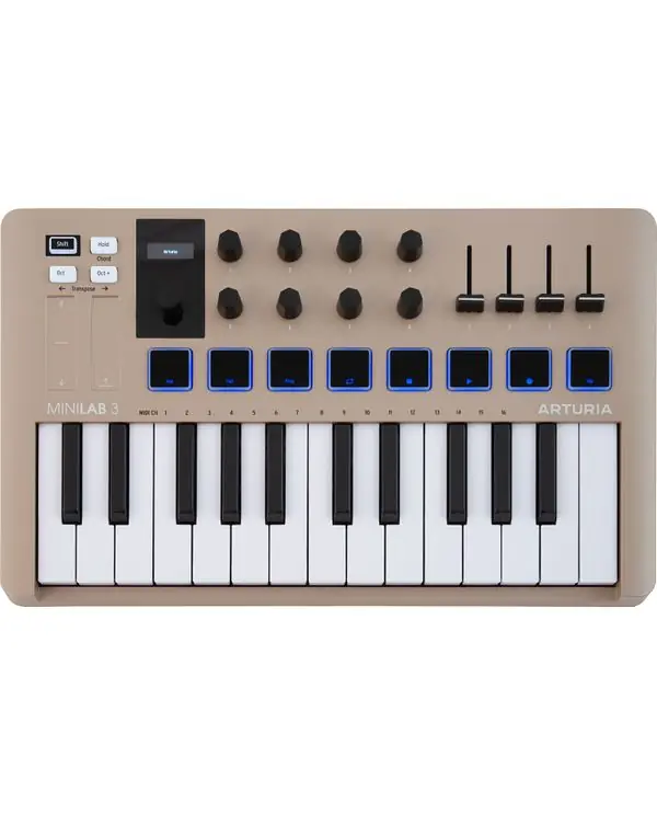 Commande En Gros ARTURIA MINILAB MK3 CH CLAVIER MAITRE USB 25 TOUCHES CHAMPAGNE