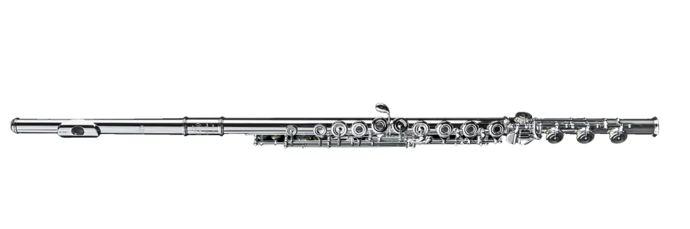 Soldes Di Zhao Flutes DZ801BEF Sterling Silver Flute with B-foot, Offset G, Split-E Mechanism, Open-hole and Pointed-arms