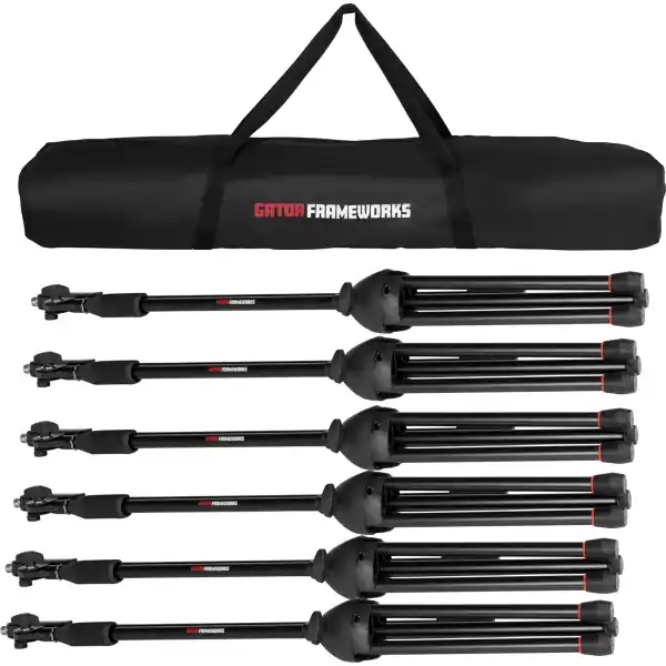 Gator CasesPack of Mic Stands with Carry Bag Marque