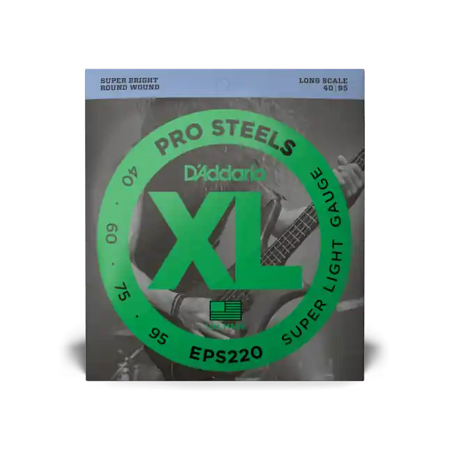 D‘Addario pour basse D‘Addario ProSteels EPS220, Super Light, 40-95, cordes longues Pas Cher