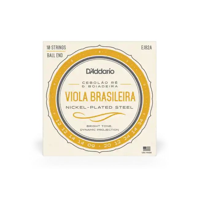 Bon Plan D‘Addario Jeu de cordes pour Viola Brasileira (Cebolao Re et Boiadeira)