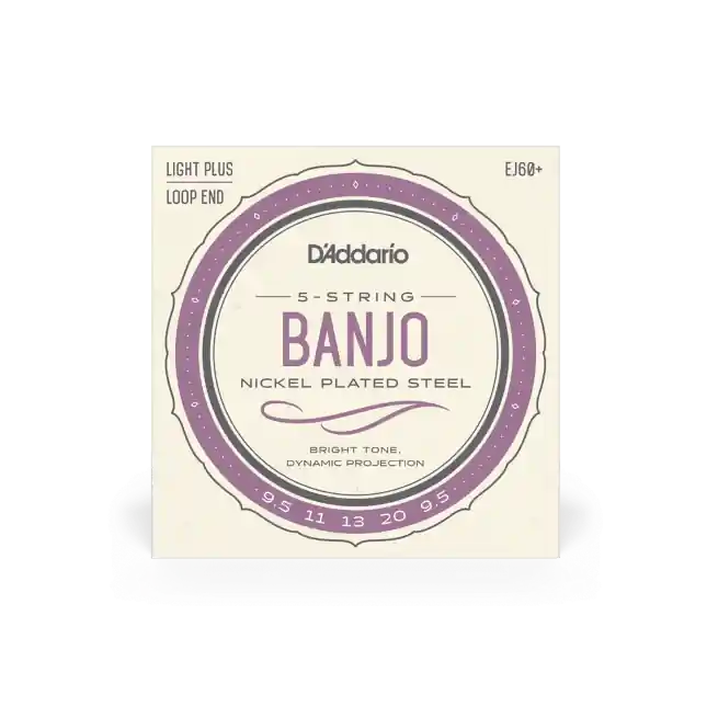 D‘Addario Banjo 5 cordes, Nickel, Light Plus, 9.5-20 Super Prix