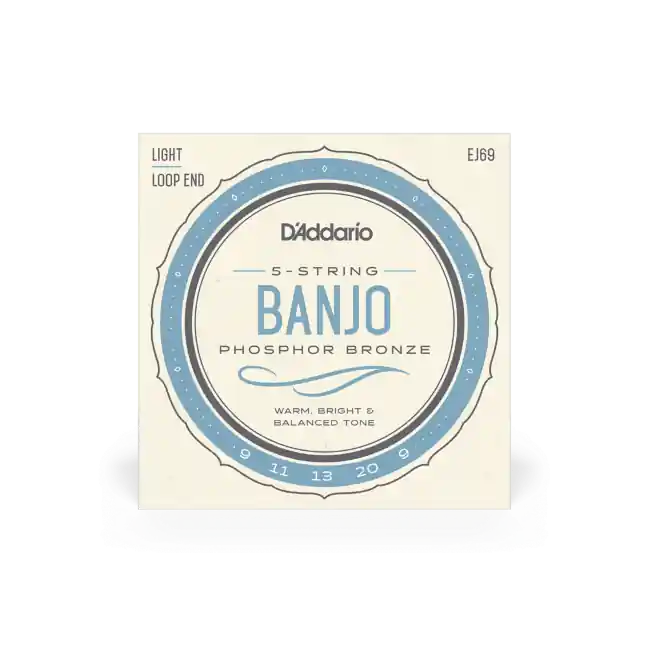 D‘Addario Jeu de cordes en Phosphor Bronze pour Banjo 5 cordes 9-20 Light Marque