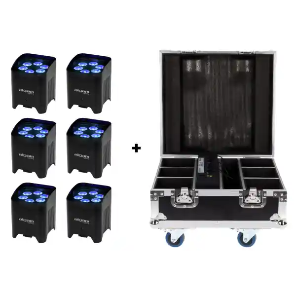 Algam LightingPack 6 x EVENT PAR 612 HEX-IP + FLIGHT CASE EVENT PAR FC Nouvelle Collection