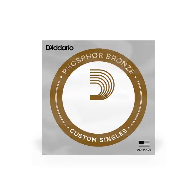 D‘Addario Corde seule avec filet de bronze phosphoreux pour guitare acoustique D‘Addario PB030, .030 Expédition Rapide