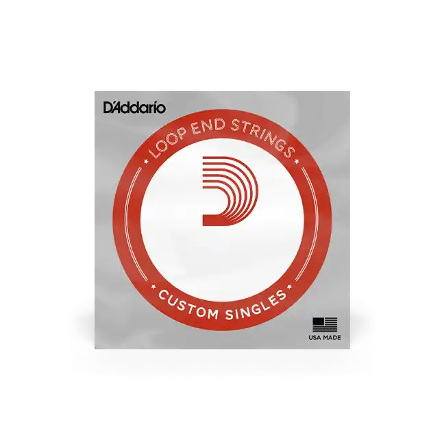 D‘Addario Corde seule en nickel avec extrémité à boucle D‘Addario LE048W, .048 Certifié