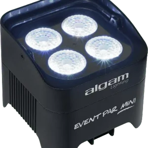 Nouvelle Collection Algam Lighting EVENTPAR-MINI Par sur batterie LED 4 x 10W RGBW