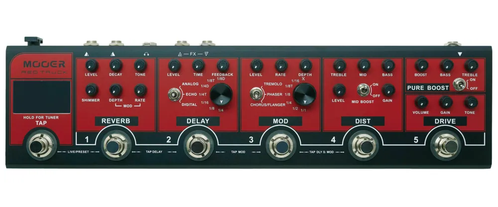 Promotion Mooer PEDALIER RED TRUCK