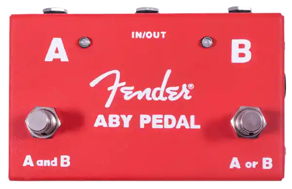 Expédié Aujourd'hui Fender 2-Switch ABY Pedal, Red