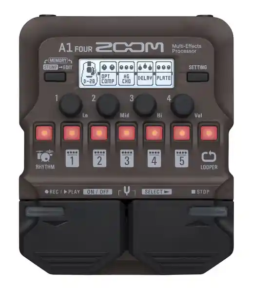 Zoom A1 FOUR - Multieffet pour instuments acoustique Commander Maintenant