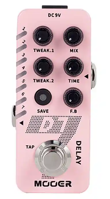 Mooer PEDALE D7 DELAY Jusqu'à Épuisement Des Stocks