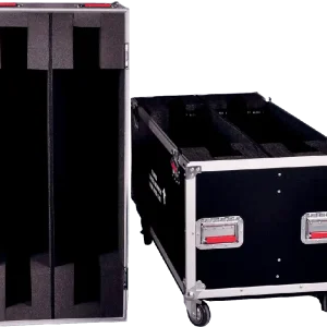 Gator FLIGHT CASE ROULETTE DOUBLE ECRAN 50 - 55 " Authentique