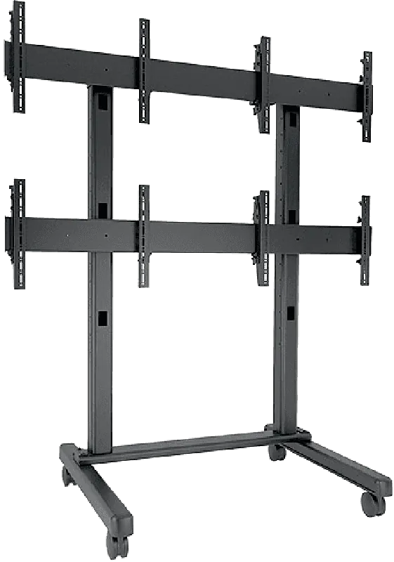 Expédition Rapide Chief LVM2X2U-B Chariot Mur d‘Ecrans 2x2