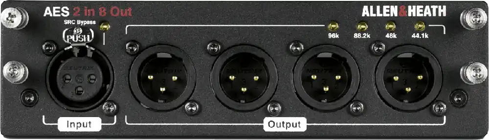 Allen & Heath Cartes optionnelles AES3 2 entrées 8 sorties Acheter En Ligne