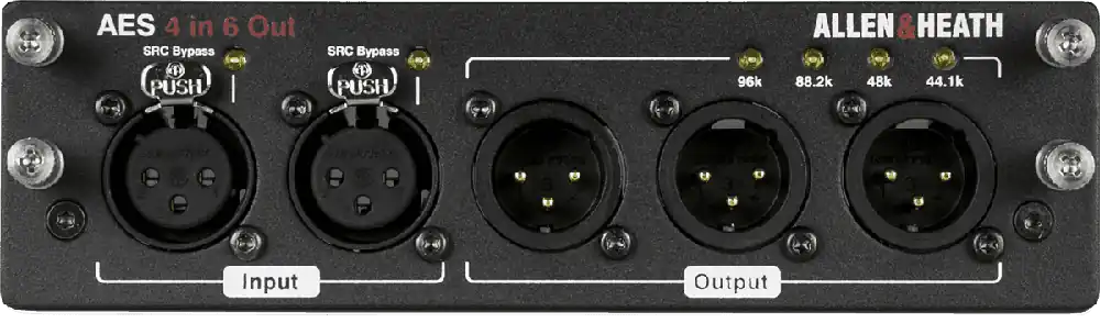 Allen & Heath Cartes optionnelles AES3 4 entrées 6 sorties Quantité Limitée